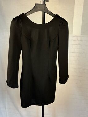 Tang House Body Con Back Zip Mini Dress S